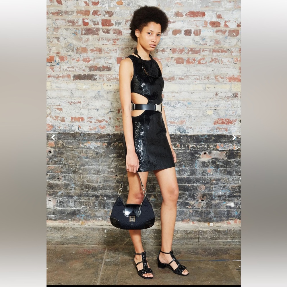 Michael Kors Collection - Black Sequin Cut-Out Dress - Resort 2019 - sz 6 - NWT - Picture 2 of 16